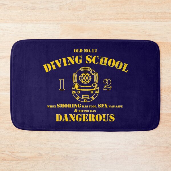 Item preview, Funny Commercial Diver - Old No.12 Diving School (Distressed) designed and sold by StrongVlad.
