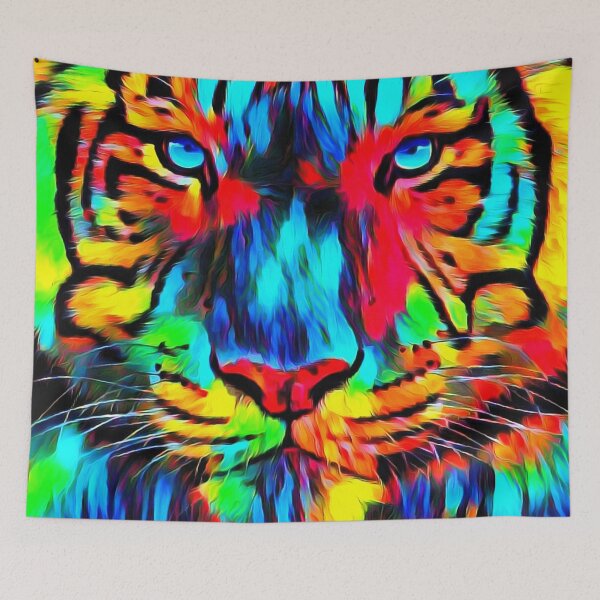 Item preview, tiger look art painting designed and sold by MXanwar.