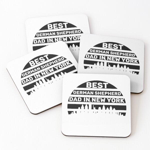 Item preview, German Shepherd Dad - New York - Best Dad - White designed and sold by Beyond Words.