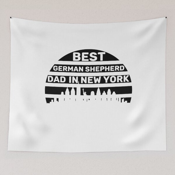 Item preview, German Shepherd Dad - New York - Best Dad - White designed and sold by Beyond Words.