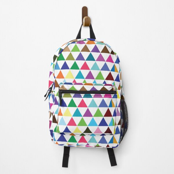 Item preview, Cool Multi-color and White Triangle Geometric Pattern designed and sold by GlamOvira.