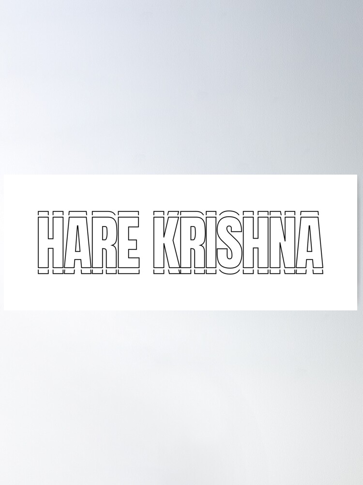 Hare Krishna Hare Rama Paper Print - Religious posters in India