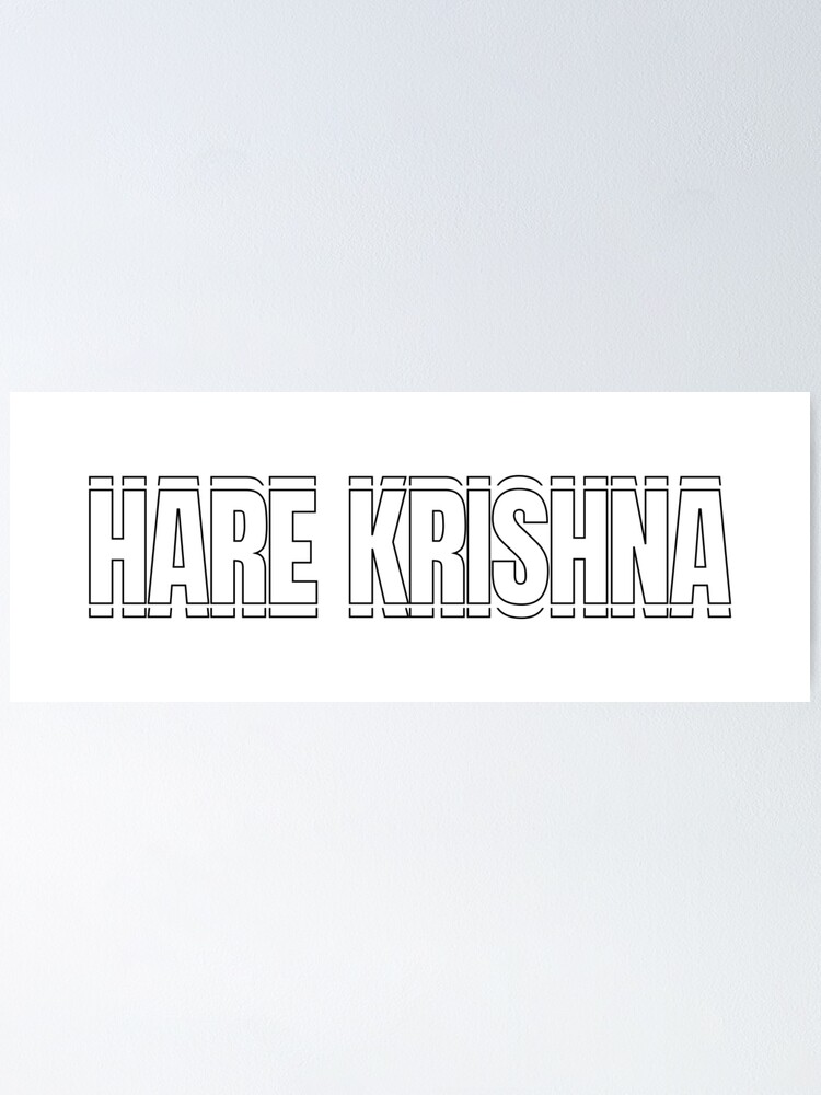 Hare Krishna Hare Rama Paper Print - Religious posters in India