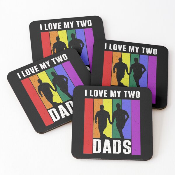 Item preview, I Love My Two Dads Gay Pride Flag LGBTQ Cool LGBT Ally Gift designed and sold by elisamarez97.