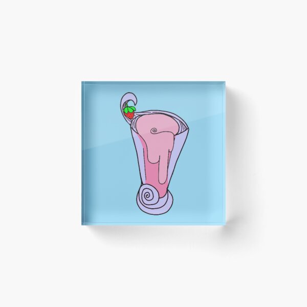 Item preview,  Strawberry milkshake- blue designed and sold by beckyhowling.
