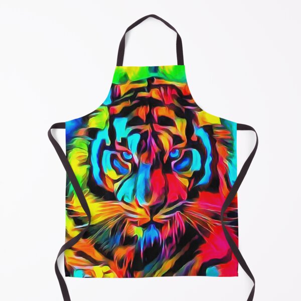 Item preview, colorful tiger art painting designed and sold by MXanwar.
