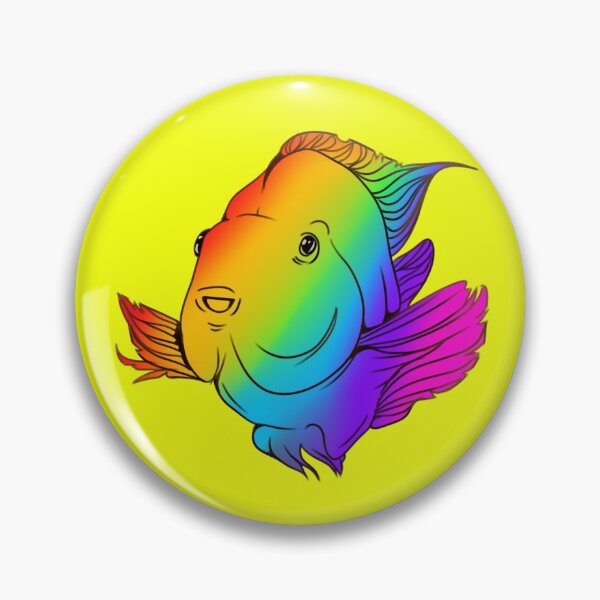 Item preview, RAINBOW Blood Parrot Cichlid Fish designed and sold by LotsOfPixels.