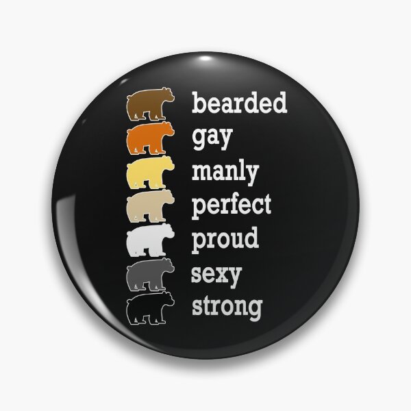 Item preview, Gay Men Hairy Proud Bear Gay Pride Flag 7 Bears designed and sold by TheAplus.