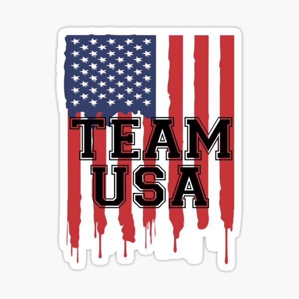 "TEAM USA" Sticker for Sale by DomGDesign Redbubble