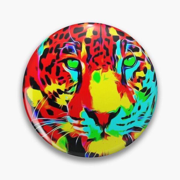 Item preview, colorful tiger art painting designed and sold by MXanwar.