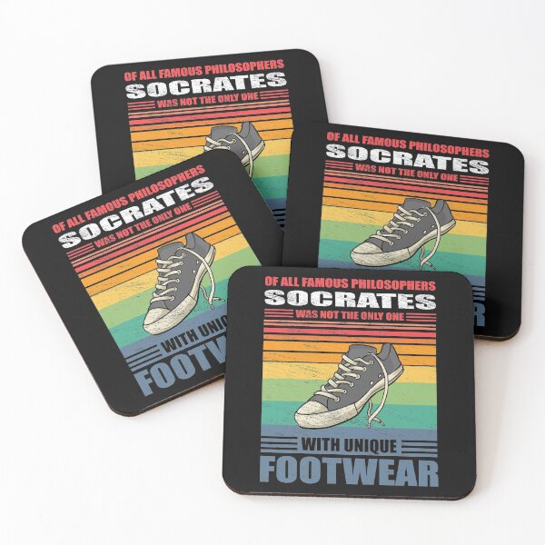 Artikelvorschau, Vintage Sneaker Philosoph Sokrates Footwear Lustiges Sneaker-Zitat entworfen und verkauft von TheAplus.