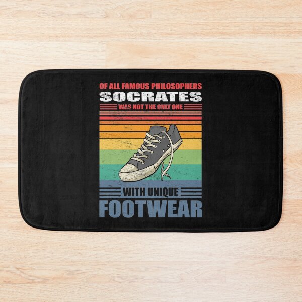 Item preview, Vintage Sneaker Philosopher Sokrates Footwear Funny Sneaker Quote designed and sold by TheAplus.
