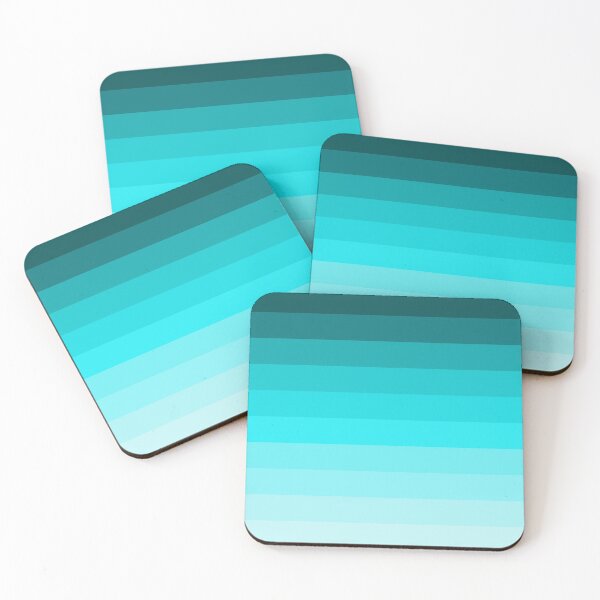 Item preview, Gradient Turquoise Stripes designed and sold by Krysanthe.