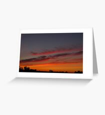 Burning rubber Greeting Card