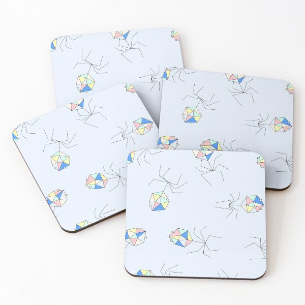 Item preview, Cute Bacteriophages on Blue designed and sold by fogoosherie.