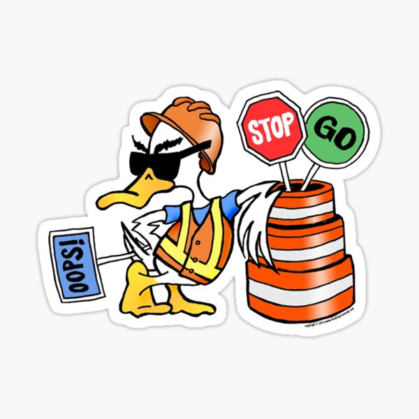 Labor Day Duck - Duck Logic Sticker