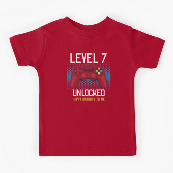 Gamer Girl Level 7 Complete Funny 7th Wedding Anniversary Shirt