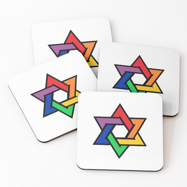 Item preview, Star of David - LBGTQIA+ Pride designed and sold by hereticbassist.