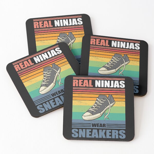 Artikelvorschau, Vintage Sneaker Real Ninjas Sneaking Lustiges Sneaker-Zitat entworfen und verkauft von TheAplus.