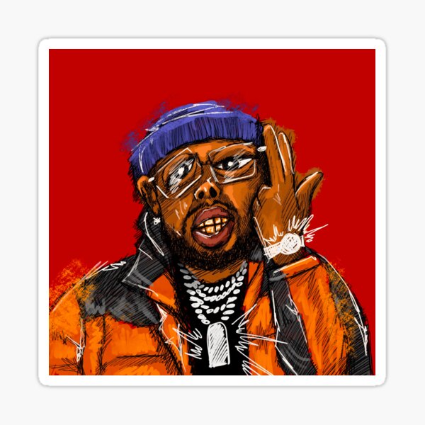 Vista previa del artículo con la obra «Arte de Westside Gunn», diseñado y vendido por PapissVerratti.