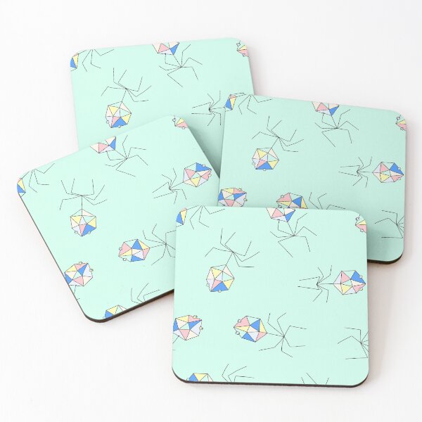 Item preview, Cute Bacteriophages on Green designed and sold by fogoosherie.