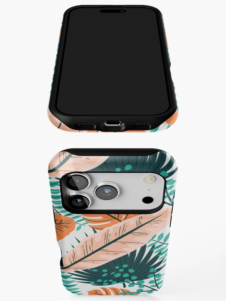 Thumbnail 3 of 4, iPhone Case, Colorful Leaf Pattern designed and sold by Cute Bunny.