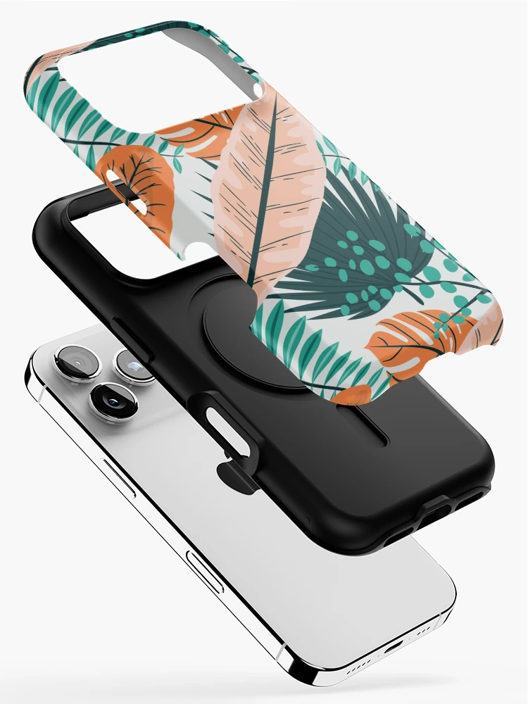 Thumbnail 2 of 4, iPhone Case, Colorful Leaf Pattern designed and sold by Cute Bunny.