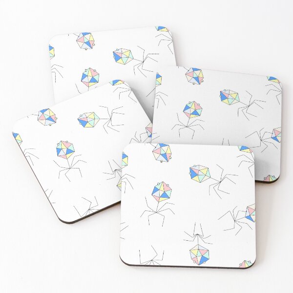 Item preview, Cute Bacteriophages on White designed and sold by fogoosherie.