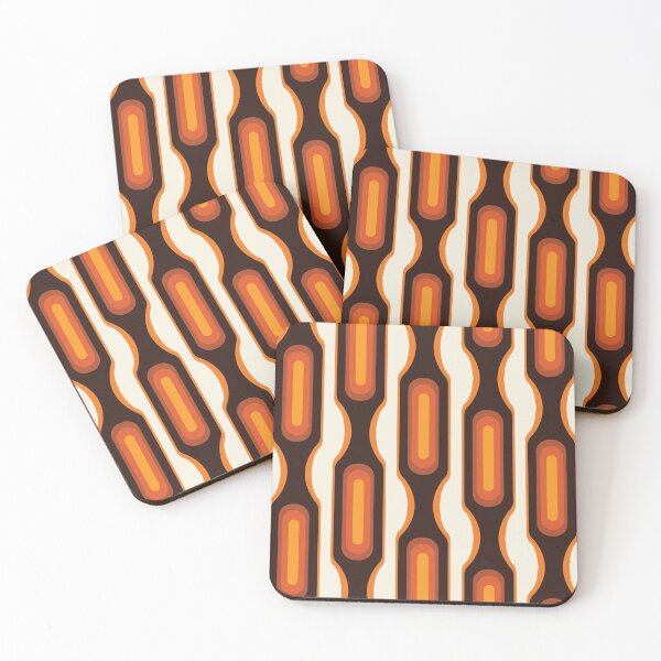 Item preview, Capsules Large 1970s Orange Meets Mid Century Modern designed and sold by MonstersMashU.