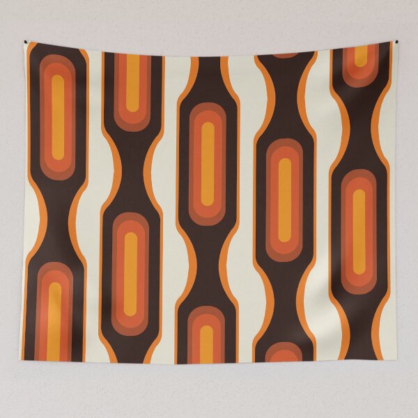 Item preview, Capsules Large 1970s Orange Meets Mid Century Modern designed and sold by MonstersMashU.