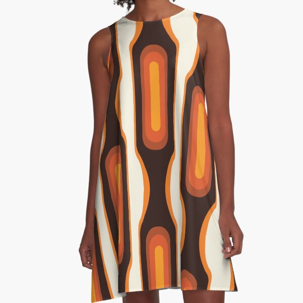 Item preview, Capsules Large 1970s Orange Meets Mid Century Modern designed and sold by MonstersMashU.