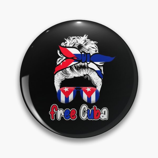 Item preview, Messy Hair Woman Bun Free Cuba Flag Sos Cuban designed and sold by FucaGirl.