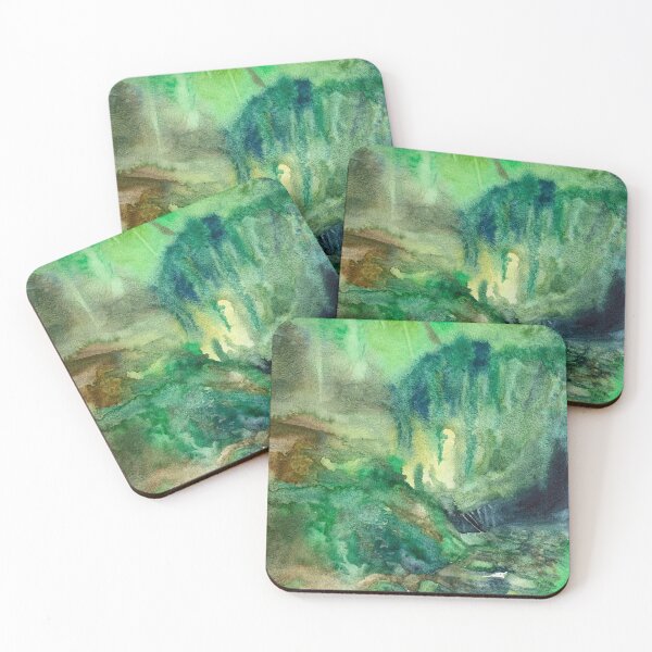 Item preview, Abstract watercolor Rocks in the mountains designed and sold by DaryaGeft.