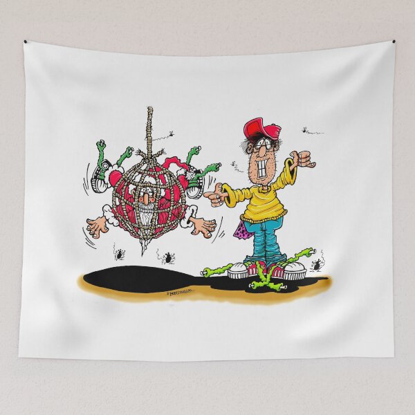 Item preview, Santa Caught in the Net Trap! designed and sold by bobtheartman.