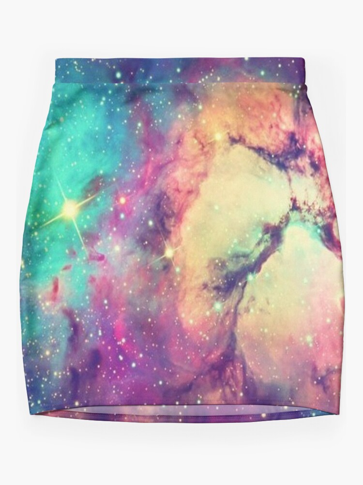 Discover BrIght Colorful Galaxy Mini Skirt
