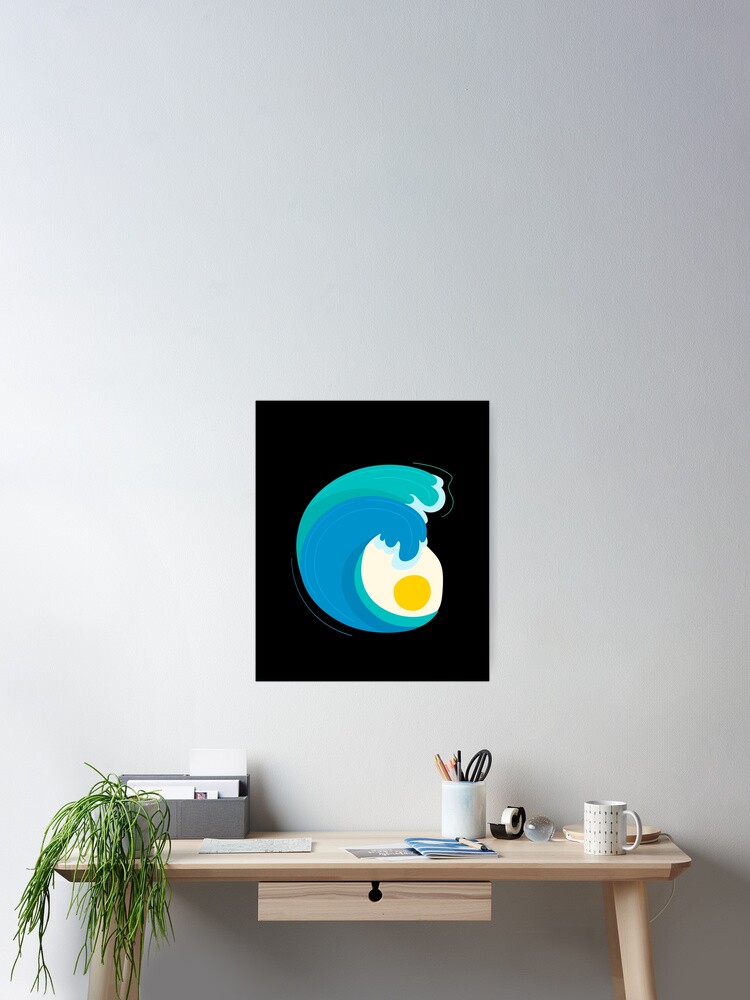 Thumbnail 2 of 3, Poster, Wave designed and sold by fromherotozero.