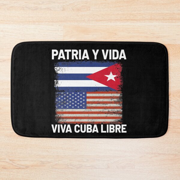 Item preview, PATRIA Y VIDA VIVA CUBA LIBRE - Half American Cuban Flag Vintage Cuba Men Women designed and sold by Tatus Brinal.