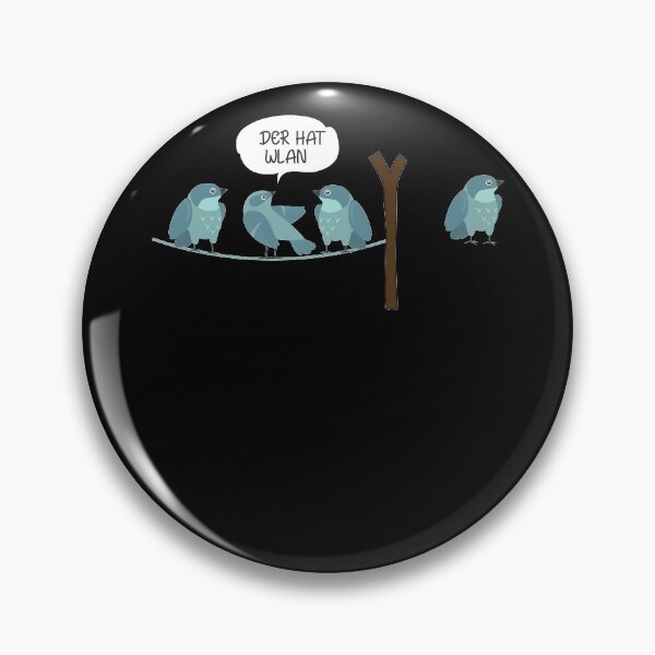 Item preview, WLAN Vogel Comic - He has WLAN - Nerd & IT gift designed and sold by Lenny Stahl.