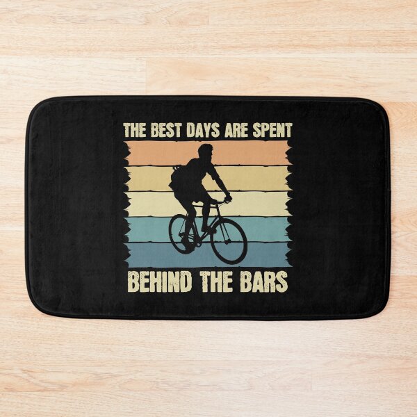 Item preview, The best days are spent behind the bars retro cycling funny cyclist  | Retro Mountain Biking and cycling design | Gifts for cycling and mountain biking lovers designed and sold by Violet Treasures.