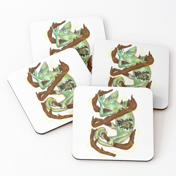 Item preview, Surreal Chameleon Illustration designed and sold by EdenWrayArt.