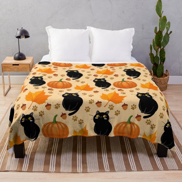 Item preview, Black Cat's Autumn Pattern designed and sold by palaco210.