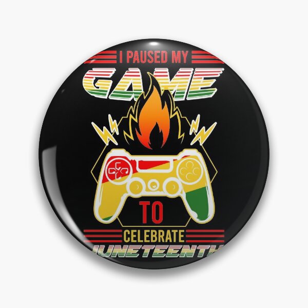 Item preview, I Paused My Game To Celebrate Juneteenth Black Gamer designed and sold by wackodesign.