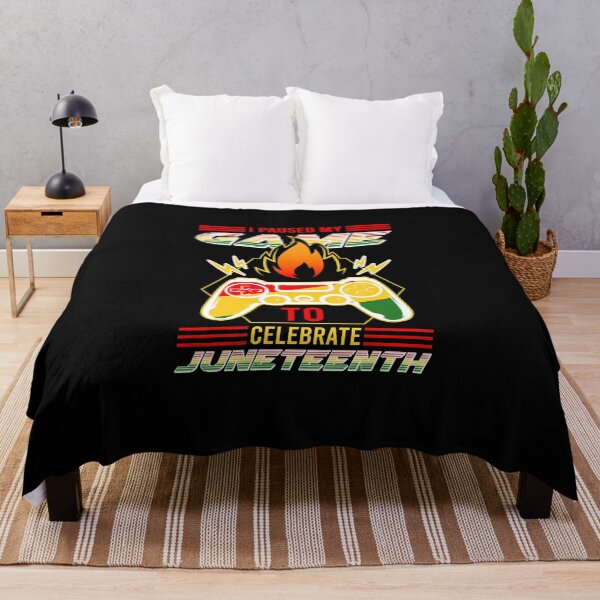 Item preview, I Paused My Game To Celebrate Juneteenth Black Gamer designed and sold by wackodesign.