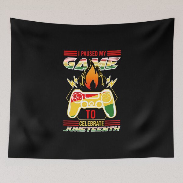 Item preview, I Paused My Game To Celebrate Juneteenth Black Gamer designed and sold by wackodesign.