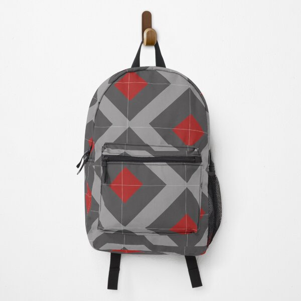 Item preview, Grey and Red Argyle designed and sold by Liz Redbrake.