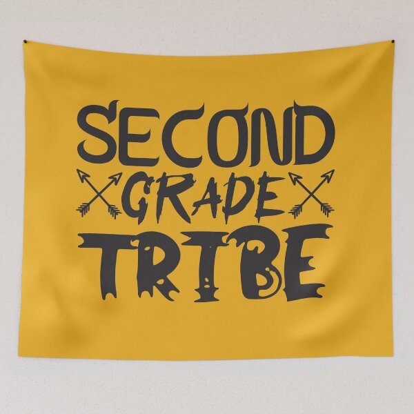 Item preview, second grade tribe back to school typography funny design for students & teachers designed and sold by Decconer.