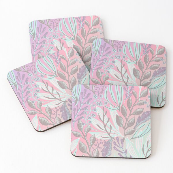 Item preview, Tropical Vibe Leafy Pattern in Pastel Colours designed and sold by JulieSouster.