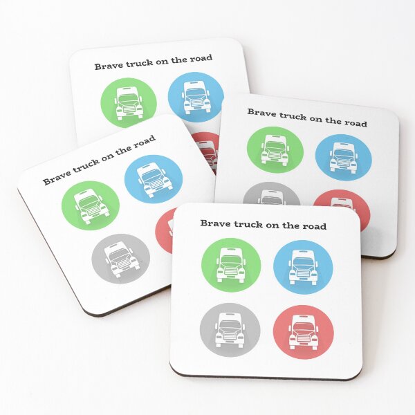 Item preview,  Brave truck on the road designed and sold by creativeknow.