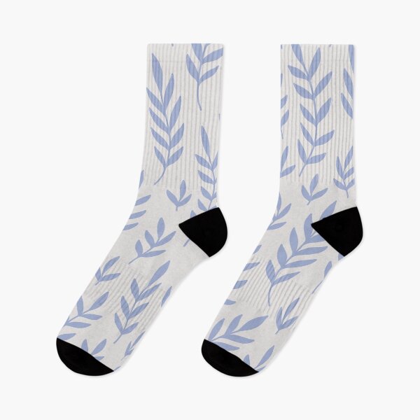 Item preview, Minimalist Leaf Design in Blue and Grey designed and sold by JulieSouster.