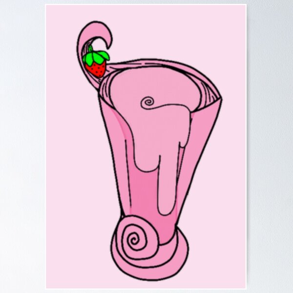 Item preview, Strawberry milkshake- pink designed and sold by beckyhowling.